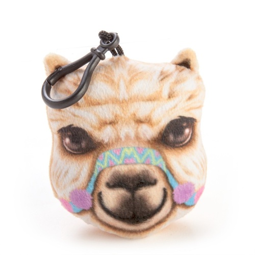 Alpaca Plush Keychain with Sound